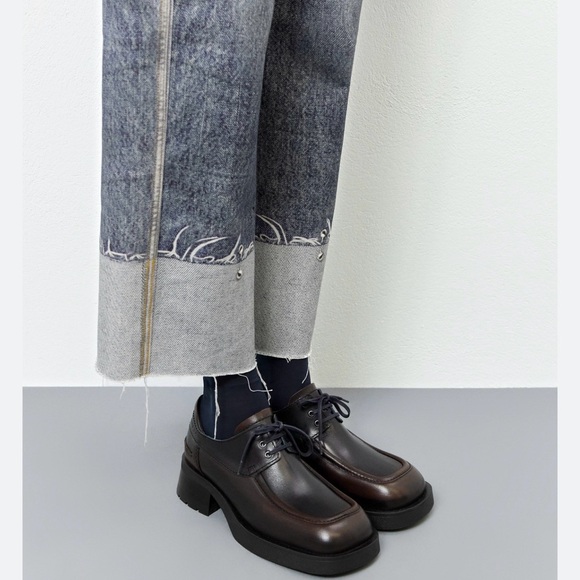 Miista Black Leather Flats - Picture 3 of 5